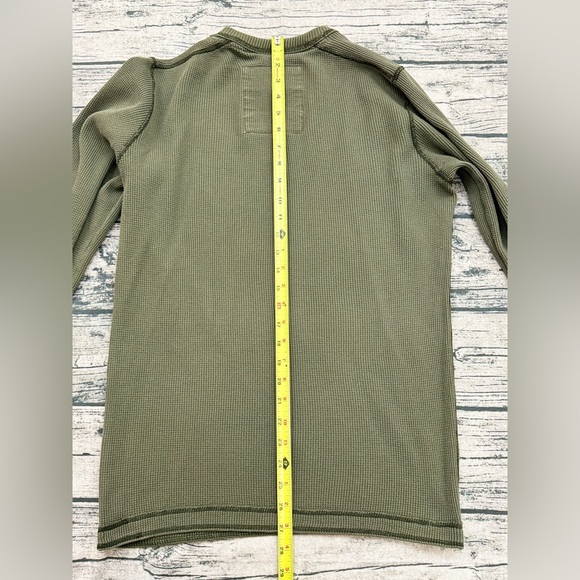 Hollister No. 22 Men's Shirt, Long Sleeve Thermal, Olive Green, Size Medium - Picture 9 of 10